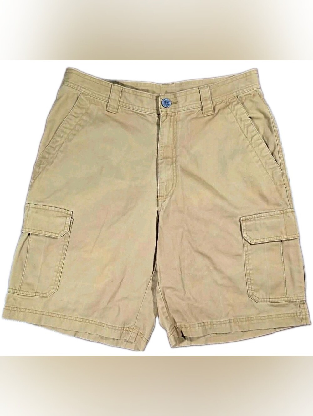 Columbia Sportswear Men’s Cargo Shorts Khaki Tan Size 32 10 Cotton Hiking